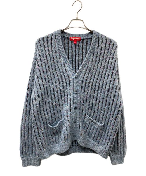 SUPREME（シュプリーム）Supreme (シュプリーム) Confetti Cardigan ブルー×ブラック サイズ:Mの古着・服飾アイテム