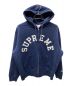 Supreme（シュプリーム）の古着「Zip Up Hooded Sweatshirt」｜ネイビー