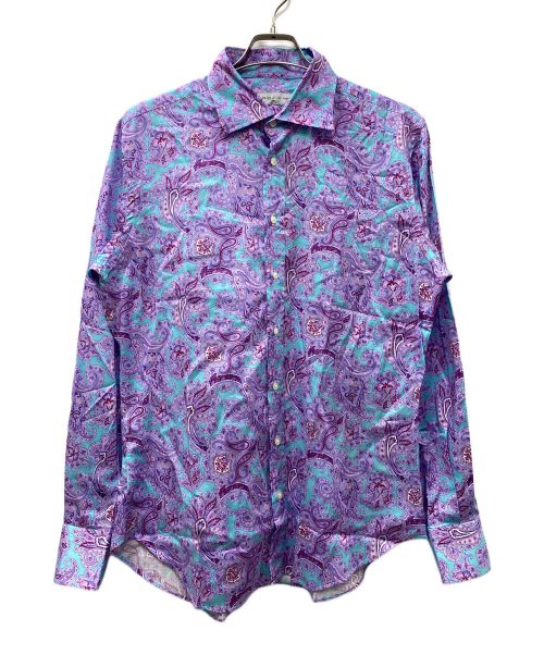 ETRO（エトロ）ETRO (エトロ) ペイズリーシャツ パープル サイズ:SIZE 16の古着・服飾アイテム