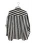 VICTIM (ヴィクティム) BIG STRIPE SHIRTS ビッグストライプシャツ ホワイト×ブラック サイズ:SIZE L：5000円