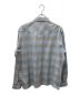 UNUSED (アンユーズド) ombre check western shirt ウエスタンチェックシャツ ブルー サイズ:SIZE 3：9000円