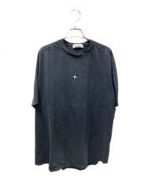 STONE ISLAND（ストーンアイランド）の古着「ロゴ刺繍Tシャツ」｜ブラック×ホワイト