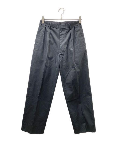 LE（エルイー）LE (ル) TWO TUCK Cotton Pants ブラック サイズ:１の古着・服飾アイテム