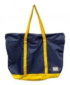 PORTER×B印YOSHIDAポーター×ビージルシヨシダ）の古着「PORTER GIRL BOYFRIEND TOTE  TOTE BAG(L) トートバッグ」｜ネイビー×イエロー