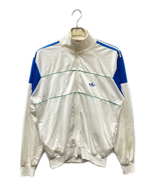 adidas（アディダス）adidas (アディダス) 80S トラックジャケット ホワイト×ブルー サイズ:192の古着・服飾アイテム