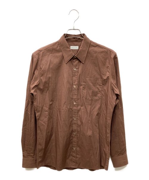 DRIES VAN NOTEN（ドリスヴァンノッテン）DRIES VAN NOTEN (ドリスヴァンノッテン) ベーシックシャツ ブラウン サイズ:48の古着・服飾アイテム