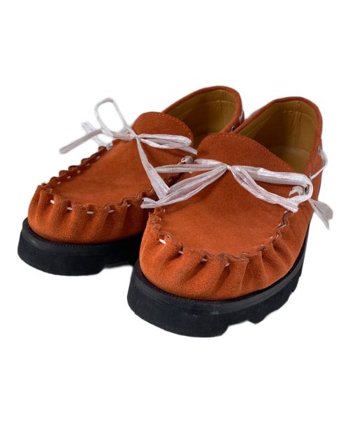 TOMO & CO（トモアンドシーオー）TOMO & CO (トモアンドシーオー) Dyneema Moccasin モカシンシューズ レッド サイズ:27の古着・服飾アイテム