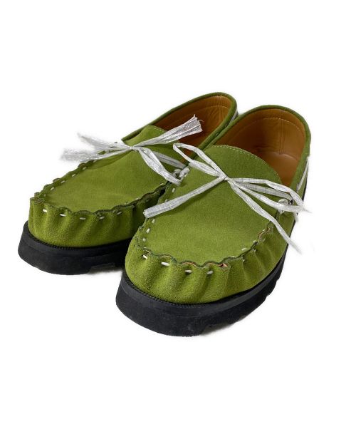 TOMO & CO（トモアンドシーオー）TOMO & CO (トモアンドシーオー) DYNEEMA MOCCASING モカシンシューズ グリーン サイズ:27cmの古着・服飾アイテム