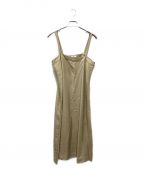 yoliヨリ）の古着「silk strap onepiece シルクキャミソールワンピース」｜ベージュ