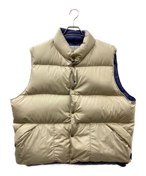 SEDAN ALL-PURPOSE（セダンオールパーパス）SEDAN ALL-PURPOSE (セダンオールパーパス) Classic Down Vest ダウンベスト ベージュ サイズ:Lの古着・服飾アイテム