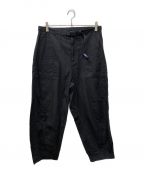 THE NORTHFACE PURPLELABELザ・ノースフェイス パープルレーベル）の古着「Ripstop Wide Cropped Pantsリップストップ ワイド クロップドパンツ」｜ブラック