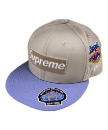 SUPREME（シュプリーム）の古着「23AW Championships Box Logo キャップ」｜ベージュ×ブルー