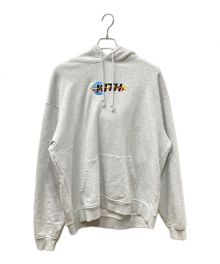 KITH（キス）の古着「ロゴ刺繍パーカー」｜グレー