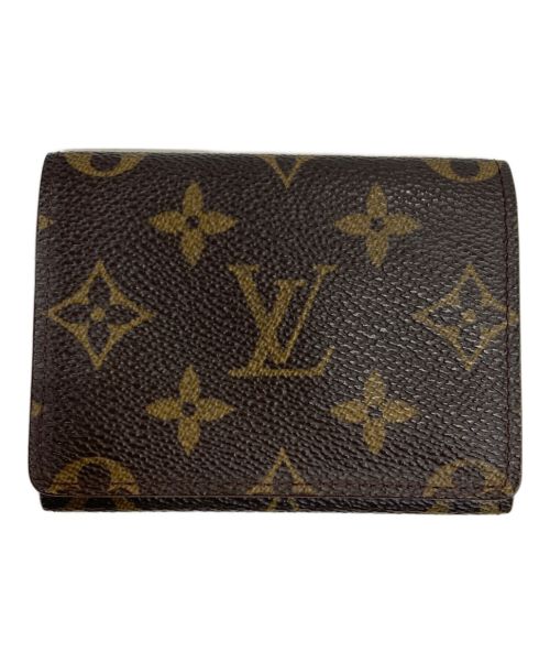 LOUIS VUITTON（ルイ ヴィトン）LOUIS VUITTON (ルイ ヴィトン) アンヴェロップ・カルト ドゥ ヴィジットカードケース 名刺入れ ブラウン サイズ:FREEの古着・服飾アイテム