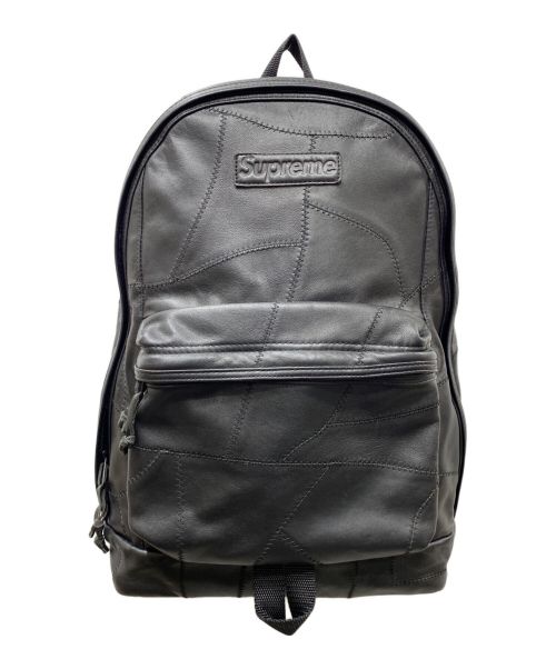 SUPREME（シュプリーム）Supreme (シュプリーム) 19AW Patchwork Leather Backpack バックパック ブラックの古着・服飾アイテム