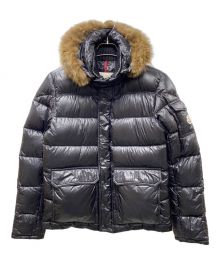 MONCLER（モンクレール）の古着「HUBERT ヒューベル ファー付ダウンジャケット」｜ブラック