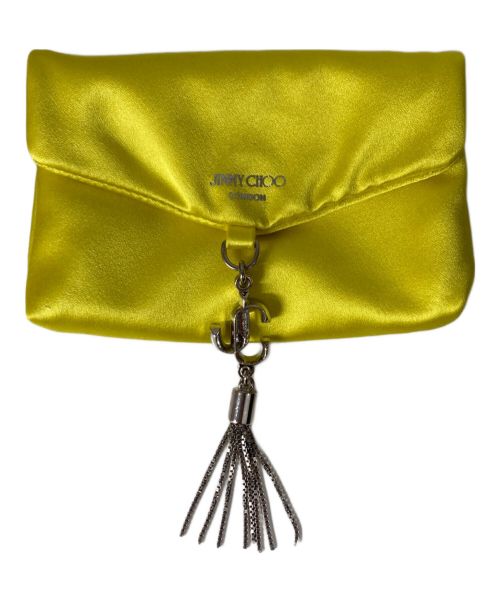 JIMMY CHOO（ジミーチュウ）JIMMY CHOO (ジミーチュウ) SOFT CARDHOLDER カードホルダー ミニショルダーポーチ イエローの古着・服飾アイテム