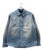 stussyステューシー）の古着「Faded Corduroy Overshirt」｜スカイブルー