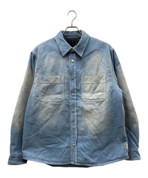 stussy（ステューシー）stussy (ステューシー) Faded Corduroy Overshirt スカイブルー サイズ:Mの古着・服飾アイテム