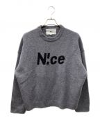 niceshop ttt mswナイスショップ）の古着「N!CE KNIT」｜グレー