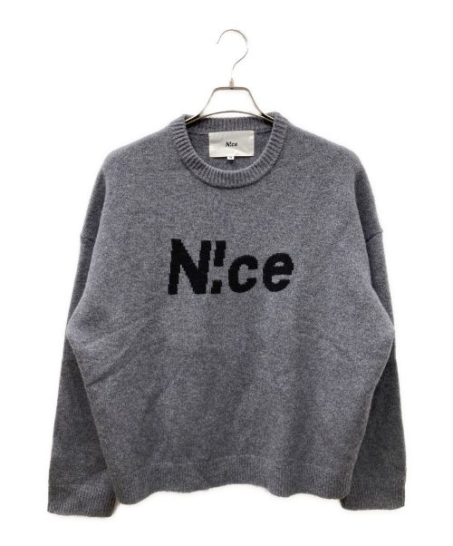 niceshop ttt msw（ナイスショップ）niceshop ttt msw (ナイスショップ) N!CE KNIT グレー サイズ:Mの古着・服飾アイテム