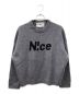 niceshop ttt msw（ナイスショップ）の古着「N!CE KNIT」｜グレー