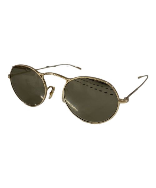 OLIVER PEOPLES（オリバーピープルズ）OLIVER PEOPLES (オリバーピープルズ) サングラス ゴールド×ブラック サイズ:49□20の古着・服飾アイテム