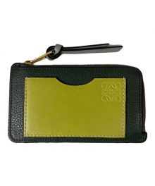 LOEWE（ロエベ）の古着「コインカードホルダー（ソフトグレインカーフ） カードケース」｜グリーン