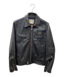 Lewis Leathers×NEIGHBORHOOD（ルイスレザース×ネイバーフッド）の古着「DOMINATOR/L-JKT 英国製ドミネーターレザージャケット」｜ブラック