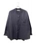 Graphpaper（グラフペーパー）の古着「Oxford Oversized Band Collar Shirt」｜ネイビー