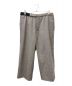 Graphpaper（グラフペーパー）の古着「GLENCHECK WOOL WIDE COOK PANTS」｜ブラック×ベージュ