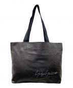 YOHJI YAMAMOTOヨウジヤマモト）の古着「NOVELTY LEATHER TOTE BAG」｜ブラック