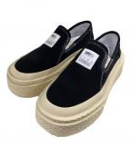 MM6 Maison Margielaエムエムシックス メゾンマルジェラ）の古着「SLIDE ON PLATFORM SNEAKER スリッポン」｜ブラック