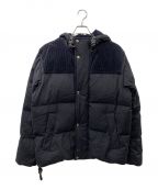 Acne studiosアクネ ストゥディオス）の古着「Hooded Down Jacket コーデュロイ切替ダウンジャケット」｜ブラック