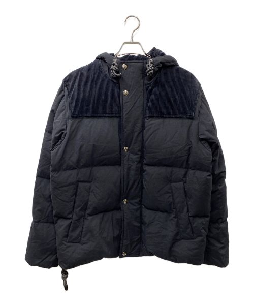 Acne studios（アクネ ストゥディオス）ACNE STUDIOS (アクネ ストゥディオス) Hooded Down Jacket コーデュロイ切替ダウンジャケット ブラック サイズ:SIZE 44の古着・服飾アイテム