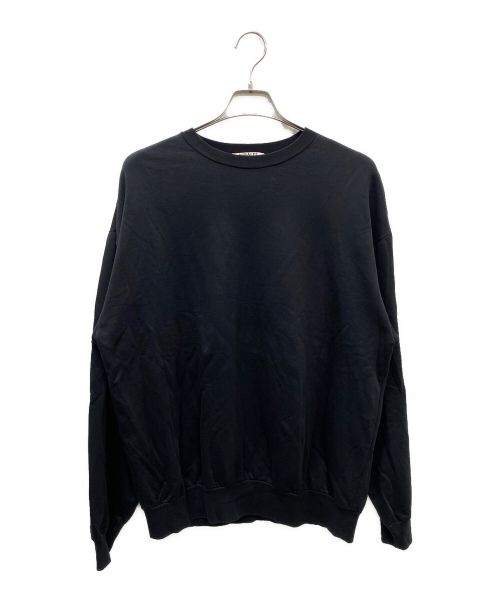 AURALEE（オーラリー）AURALEE (オーラリー) ELASTIC HIGH GAUGE SWEAT P/O ロングスリーブカットソー ブラック サイズ:5の古着・服飾アイテム