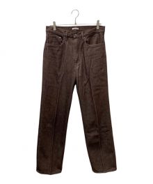 AURALEE（オーラリー）の古着「HARD TWIST DENIM 5P PANTS」｜ブラウン