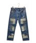 NOMA t.d.（ノーマティーディー）の古着「Bandana Embroidery Denim Pants」｜ブルー