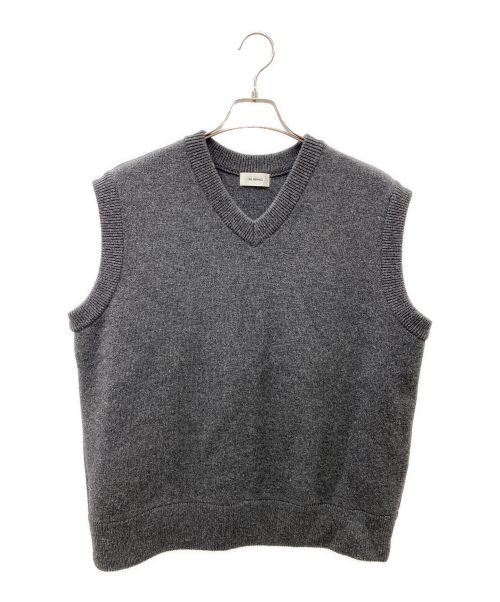 THE RERACS（ザ リラクス）THE RERACS (ザ リラクス) V NECK PULLOVER KNIT VEST ニットベスト グレー サイズ:FREEの古着・服飾アイテム