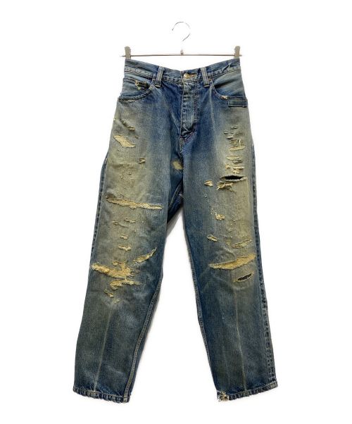 NEXUSVII（ネクサスセブン）NEXUSVII (ネクサスセブン) DAMAGED LOOSE DENIM PANTS Ⅱデニムパンツ ブルー サイズ:44の古着・服飾アイテム