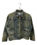 NEXUSVIIネクサスセブン）の古着「DAMAGED ASMMTR DENIM JACKET デニムジャケット」｜ブルー