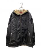 BURBERRYバーバリー）の古着「22SS REVERSIBLE NYLON HOODED JACKET NOVA CHECK ノバチェック柄 リバーシブルジャケット」｜ブラック