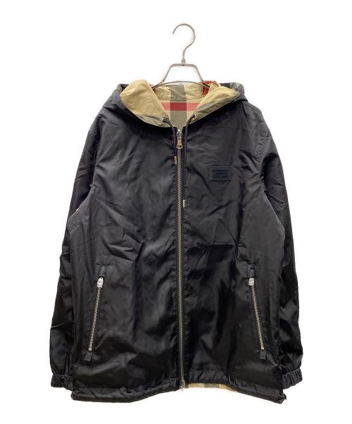 BURBERRY（バーバリー）BURBERRY (バーバリー) 22SS REVERSIBLE NYLON HOODED JACKET NOVA CHECK ノバチェック柄 リバーシブルジャケット ブラック サイズ:Sの古着・服飾アイテム