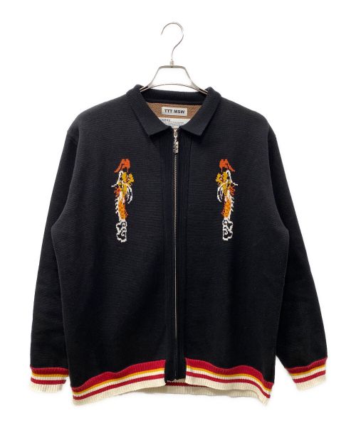 DAIRIKU（ダイリク）DAIRIKU (ダイリク) 23SS Ska Zip up Knit Polo ニットジャケット ブラック サイズ:XLの古着・服飾アイテム