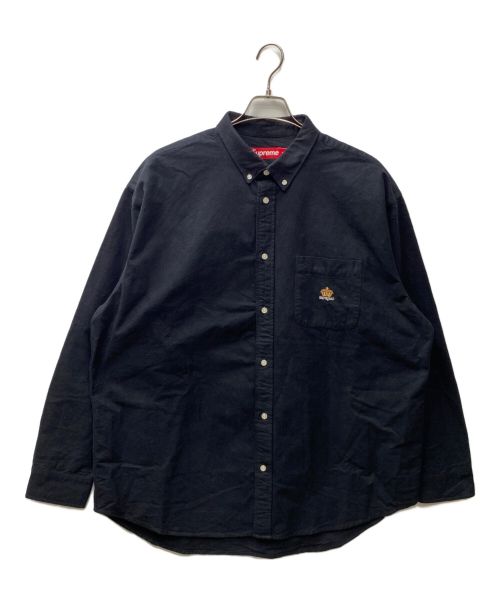 SUPREME（シュプリーム）SUPREME (シュプリーム) 24AW Loose Fit Flannel Oxford Shirt ブラック サイズ:XLの古着・服飾アイテム