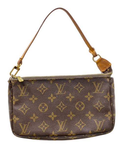 LOUIS VUITTON（ルイ ヴィトン）LOUIS VUITTON (ルイ ヴィトン) ポシェット・アクセソワール ショルダーポーチ ブラウンの古着・服飾アイテム