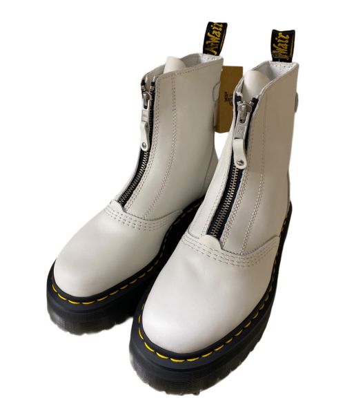 Dr.Martens（ドクターマーチン）Dr.Martens (ドクターマーチン) センタージップブーツ ホワイト×ブラック サイズ:23の古着・服飾アイテム