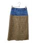 MAISON SPECIAL (メゾンスペシャル) 24AW Tweed Layered Box Pleated Skirt ブルー×ブラウン サイズ:36：12000円