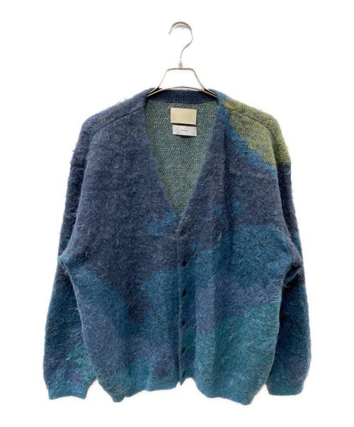 YOKE（ヨーク）YOKE (ヨーク) Graphpaper (グラフペーパー) STILL JACQUARD CARDIGAN  ニットカーディガン グリーン サイズ:2の古着・服飾アイテム