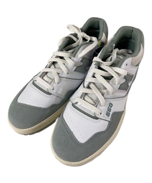 NEW BALANCE（ニューバランス）NEW BALANCE (ニューバランス) BB550NED ローカットスニーカー ホワイト×グリーン サイズ:28の古着・服飾アイテム